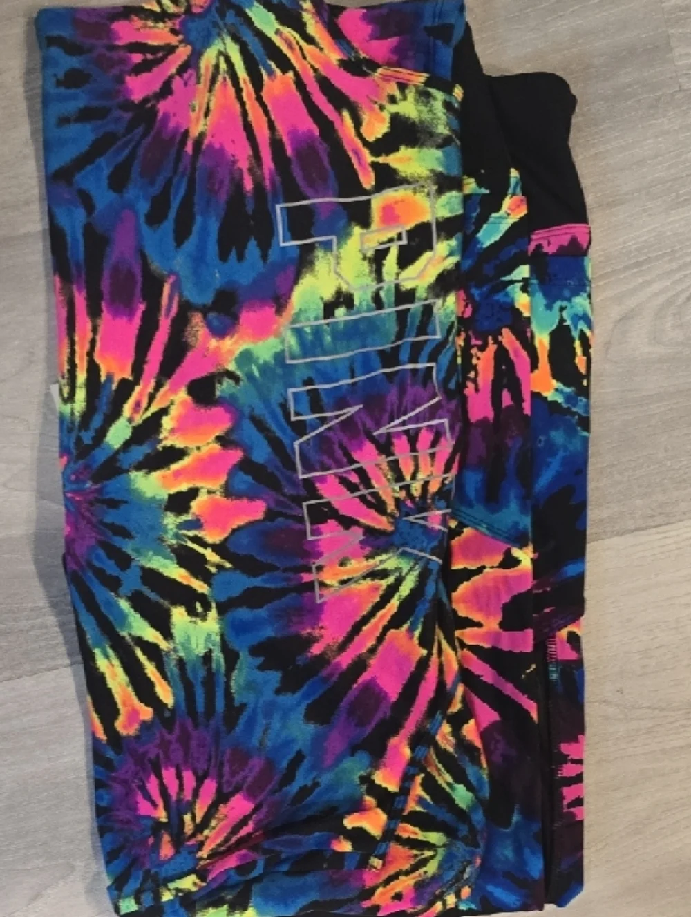 PINK Tie-Dye Racerback Tank with Black Legging Set - Picture 9 of 9